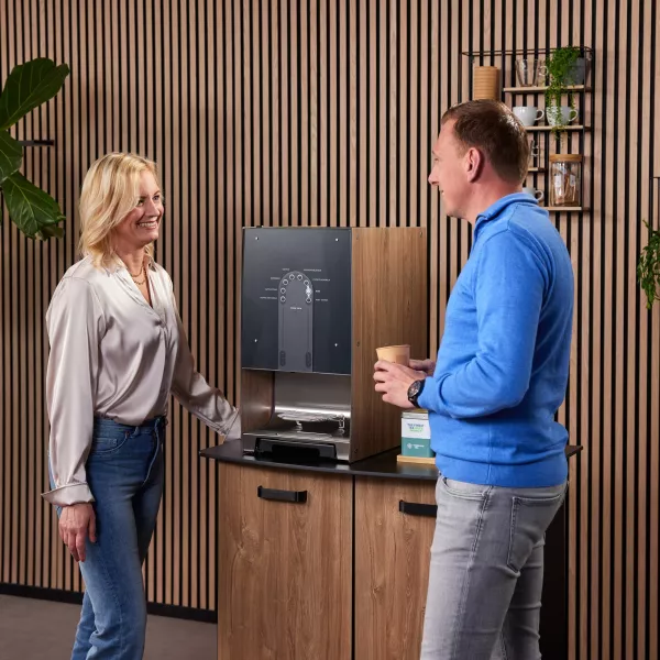 Koffiemachine in corner